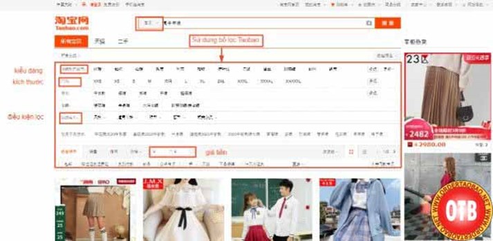 cach tim hang tren taobao 1