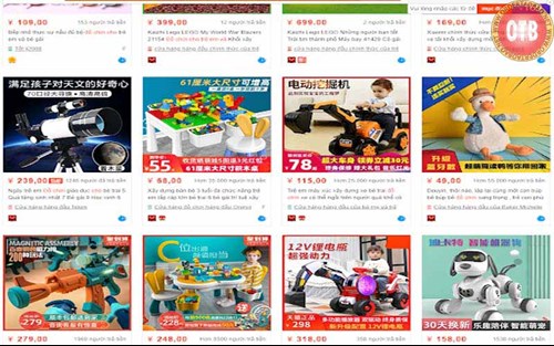 Rất nhiều sản phẩm được bày bán tại Taobao