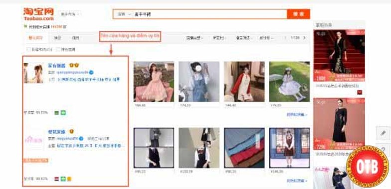 cach tim hang tren taobao