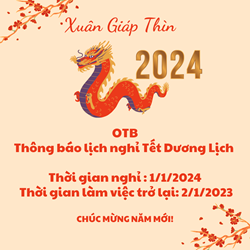 OTB thông báo lịch nghỉ Tết dương lịch 2024 OTB thông báo lịch nghỉ Tết dương lịch 2024