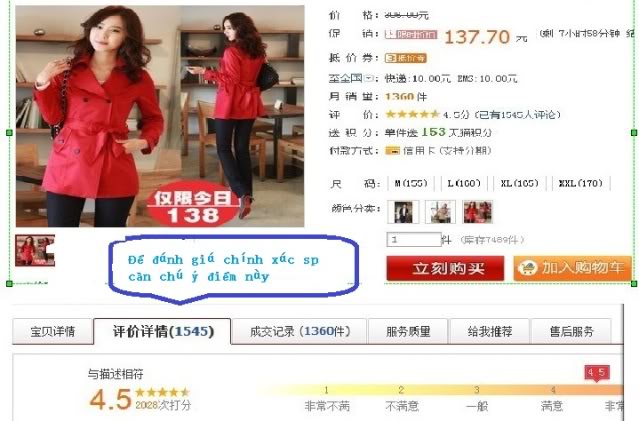 đánh giá uy tín shop taobao