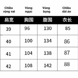 Dịch bảng size quần áo váy Trung Quốc chuẩn nhất Dịch bảng size quần áo váy Trung Quốc chuẩn nhất